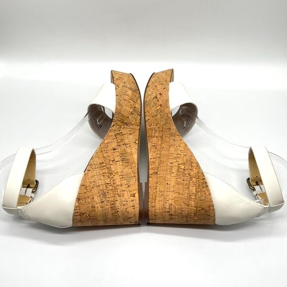 Splendid Womens Size 10M‎ Travis White Cork Platforms Sandals Shoes - Picture 8 of 14